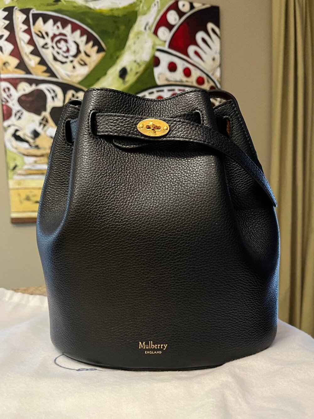 Mulberry Abbey cross-body leather bucket bag - Authentic - Picture 4 of 17